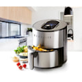Miniatyrbillede 5 af 6: DOMO DO530FR - Deli-frituregryde 4L - Varmluftfriture - 1,2 kg - 80° til 200°C - 8 programmer - 60 min timer - LCD-skærm