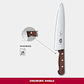 Miniatyrbillede 3 af 4: Victorinox køkkenkniv - 5.2000.25G - Udskæringskniv, rustfrit stål, brun, 30 x 5 x 5 cm