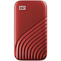 Pikkukuva 1 / 4: WD - Ulkoinen SSD-asema - My Passport™ - 1 Tt - USB-C - Punainen
