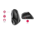 Miniatyrbillede 1 af 4: Ergonomisk mus - CHERRY MW 4500 VENSTRE - Til venstrehåndede, vinklet 45° - Sort sort