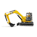 Pikkukuva 5 / 5: CATERPILLAR BRUDER 2466 minikaivukone - Mittakaava 1:16 - 41 cm - Keltainen Gul