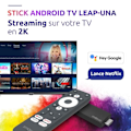 Miniatyrbild 2 av 6: STRONG - LEAP-UNA - Streaming Box Google TV 2K - Chromecast - Wifi 5 - Bluetooth - Google Assistent - Dolby - HDR - Netflix