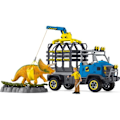 Pikkukuva 1 / 6: Dino Transport Mission, 43-osainen setti Triceratops-figuurilla ja kuljetusautolla, dinosauruslelut lapsille Flerfärgad
