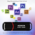 Pikkukuva 6 / 6: ADATA USB-muistitikku 64 Gt USB3.0 UV150 punainen - AUV150-64G-RRD
