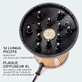 Pikkukuva 3 / 4: Bellissima DIFFON SUPREME CURL FLOW XL MUSTA-KULTA HIUSKUIVAJA Svart och gyllene glam