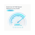 Miniatyrbillede 3 af 6: TPLINK AV1000 2P Gigabit Passthrough PW AV1000 2-Port Gigabit Passthrough Powerline Starter Kit