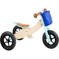 Miniatyrbillede 1 af 4: Balancecykel - Trehjulet cykel 2 i 1 Maxi Turkis - LILLEFOD - Blandet - 3 hjul - Vægt op til 20 kg Sort, beige og blå