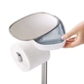 Pikkukuva 4 / 4: Joseph Joseph wc-paperiteline 62,8 x 22,5 cm teräs hopea/valkoinen