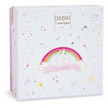 Miniatyrbillede 3 af 4: Doudou unicorn DOUDOU ET COMPAGNIE - Lucie the unicorn - Bløde materialer og glitrende guld-detaljer hvid og rosa