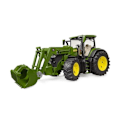 Miniatyrbillede 1 af 4: John Deere 7R med frontlæsser