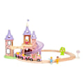 Miniatyrbillede 2 af 3: Disney Princess Castle Circuit - BRIO - 18-delt æskesæt - Trætog - Fra 3 år gammel Lilla og hvid