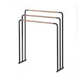 Pikkukuva 1 / 3: Metallinen pyyheteline 3 tangolla - Mattamusta - 70 cm X 19 cm X 83 cm - YAMAZAKI - Mattamusta