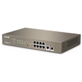 Miniatyrbillede 1 af 4: Teg5310p-8-150w M9p LAN Gigabit Desktop 10-100-1000m 8p Poe 1p Sfp