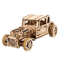 Miniatyrbillede 1 af 5: Hot Rod Furious Mouse - Ugears - 3D træpuslespil Beige