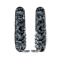Miniatyrbillede 2 af 2: Svensk kniv - Victorinox - Huntsman - 15 funktioner - Camouflage Navy - Rustfrit stål Camouflage