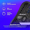 Miniatyrbillede 2 af 2: Gamingmus - ENDORFY - LIX Plus - 19.000 DPI - RGB-belysning - Ultralet 59 g Svart