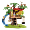 Miniatyrbillede 2 af 6: Eventyrhytte i træerne, æske med 60 detaljerede stykker med gynge, 2 børnefigurer og dyrefigurer, Flerfärgad