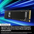 Miniatyrbillede 4 af 6: Intern SSD - SAMSUNG - 990 EVO Plus 1 TB - NVMe M.2 PCIe 4.0x4 - Læsehastighed op til 7.150 MB/s