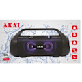 Pikkukuva 1 / 3: Langaton ja vedenkestävä Boombox-kaiutin TWS FM-radiolla - AKAI - Musta - Vedenkestävä - Langaton - BT sort
