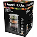 Miniatyrbillede 2 af 4: Dampkoger RUSSELL HOBBS - 26530-56 - Kapacitet 7L - 3 dampkurve - Timer op til 60 min - 400W Sort og gennemsigtig