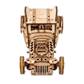 Miniatyrbillede 4 af 5: Hot Rod Furious Mouse - Ugears - 3D træpuslespil Beige