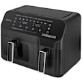 Pikkukuva 1 / 4: Ecg AF 8300 Dual Fry Hot Air Fryer, 5,2 L + 3,1 L, lämpötilan säätö 80-200 °C, 60 min ajastin