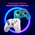 Miniatyrbillede 2 af 2: Trådløs spillecontroller - GAMESIR - GameSir Nova - Kompatibel med Switch/Lite/OLED - LED RGB - Batteri 1200mAh GameSir T4 Nova(vert)