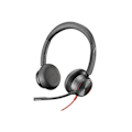 Pikkukuva 1 / 3: HP Poly Blackwire 8225 stereo USB-C kuulokkeet + USB-C/A-sovitin