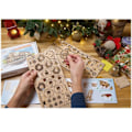 Miniatyrbillede 2 af 4: Træmodel - UGEARS - V-Express damptog med strammer - 538 dele - Beige Beige