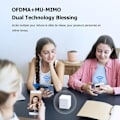 Miniatyrbillede 5 af 6: Tenda Nova Mesh EX3 (2 Pakker) - Intelligent AX1500 Wi-FI Mesh Repeaters, Mesh Wi-FI med Dækning af 2 til 3 værelser