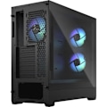 Miniatyrbillede 6 af 6: PC taske - FRACTAL DESIGN - Pop Air RGB Sort TG - Sort (FD-C-POR1A-06)
