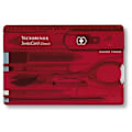 Pikkukuva 2 / 3: Sveitsiläinen taskuveitsi - VICTORINOX - SwissCard 0.7100.T - Läpinäkyvä punainen - 10 nerokasta toimintoa Gennemsigtig rød