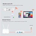 Miniatyrbillede 2 af 4: TENDA 4g router 1200Mbps, simkortport, Ethernet-porte, 4G+ LTE, VoLTE, WiFi-router nem konfiguration. 4G07