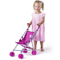 Pikkukuva 2 / 4: DOTS Taitettavat keppirattaat vaaleanpunaiselle yksisarviselle lelunukkeelle Rosa
