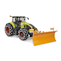 Miniatyrbillede 2 af 5: Claas Axion 950 med sne kæder og planereblad