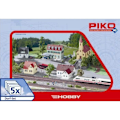 Pikkukuva 1 / 3: 5 kyläelementin setti H0 Piko H0 61925
