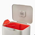 Miniatyrbillede 2 af 4: Joseph Joseph affaldsseparator Totem2 x 30 liter aluminiums hvit