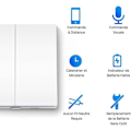 Miniatyrbillede 2 af 6: Trådløs 2-gangs 1-vejs smart kontakt - Tapo S220 - Alexa og Google Home - INGEN neutral ledning nødvendig - Tapo Hub kræves