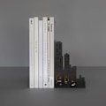 Miniatyrbillede 3 af 3: Boghylde - Balvi - Byens Lygter - Sort - Metal - Belyst med 10 LED sort