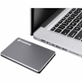 Miniatyrbillede 3 af 3: TRANSCEND StoreJet 2.5"C3N ekstern harddisk - USB 3.0 - Aluminium finish - 2 TB