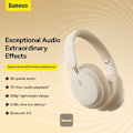Pikkukuva 6 / 6: Baseus Bowie D05 langattomat Bluetooth-kuulokkeet taitettavat HiFi-stereomusiikkikuulokkeet kermanväriset