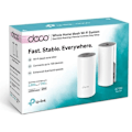Miniatyrbild 3 av 4: TP-Link Deco E4(2-Pack) WiFi Mesh-system - WiFi-täckning upp till 260m2 - AC 1200 Mbps, Ethernet-portar