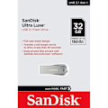 Pikkukuva 4 / 4: SanDisk Ultra Luxe 32 Gt, USB 3.1 USB-muistitikku jopa 150 Mt/s