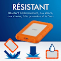 Miniatyrbillede 3 af 3: LaCie STFR1000800 ekstern harddisk - 2,5" - 1 TB - USB Type C