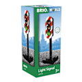 Pikkukuva 5 / 5: Brio World Valaistu liikennevalot - Tarvike puiselle junaradalle ja henkilöautolle - Ravensburger - Sekoitettu 3-vuotiaasta alkaen - 33743 Blå