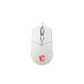 Miniatyrbillede 1 af 5: Kablet gaming mus - MSI - CLUTCH GM11 WHITE - PMW-3325 5000 DPI optisk sensor - RGB-belysning Vit