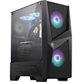 Miniatyrbillede 1 af 4: MSI MAG FORGE 100R PC CASE - Sort - Hærdet glas - ATX-format (306-7G03R21-809)
