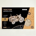 Miniatyrbillede 2 af 4: 3D træpuslespil - Traktor - DIY model Beige og brun