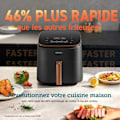 Miniatyrbillede 2 af 6: COSORI Fritøs uden olie Turbo Blaze Chef Edition 6 liter sort