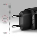 Pikkukuva 3 / 4: AXAGON ACU-DPQ65 Ladegrat, 2 x USB-C, 1 x USB-A, PD3.0/QC4+/PPS, 65 W musta - 8595247906113